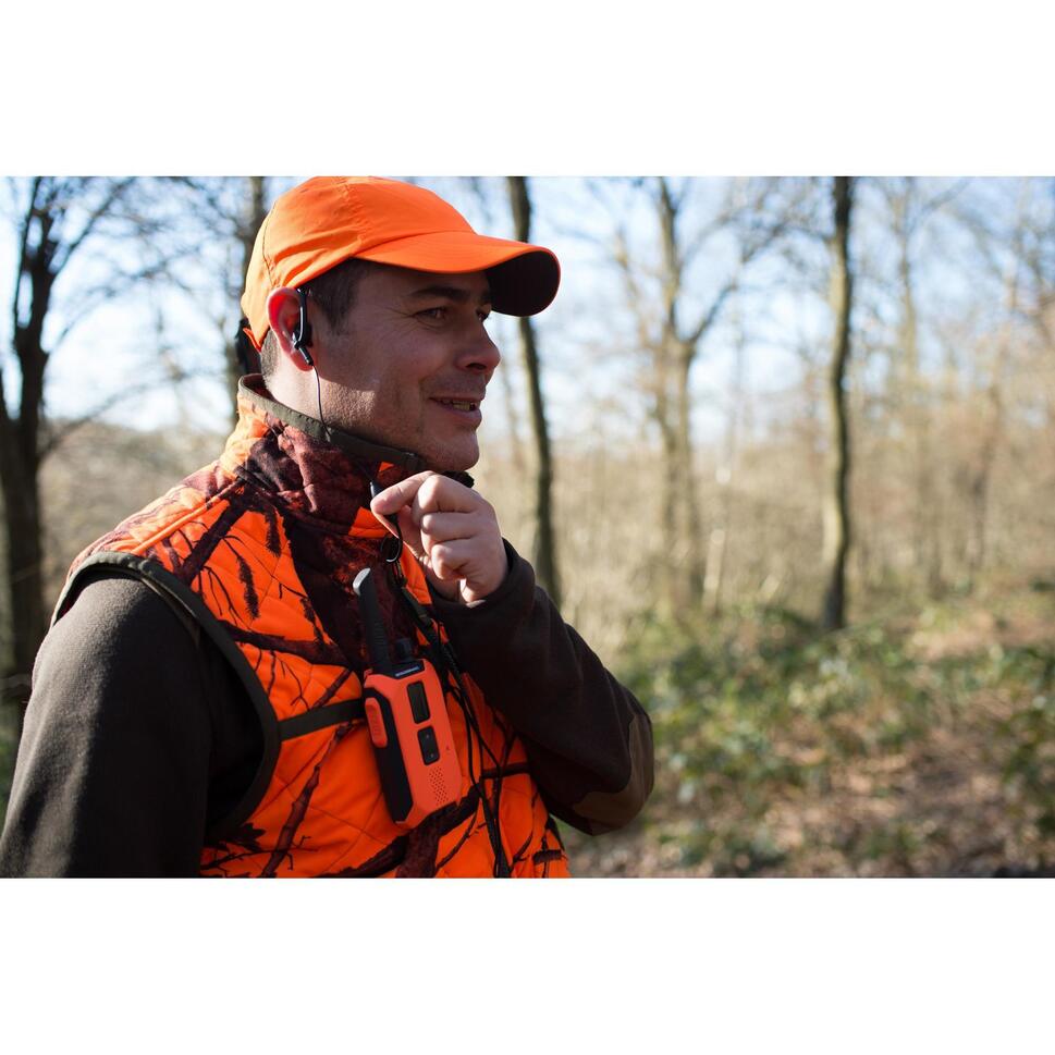 Talkie walkie de chasse étanche à la pluie portée 10 KM BGB 500. SOLOGNAC Decathlon