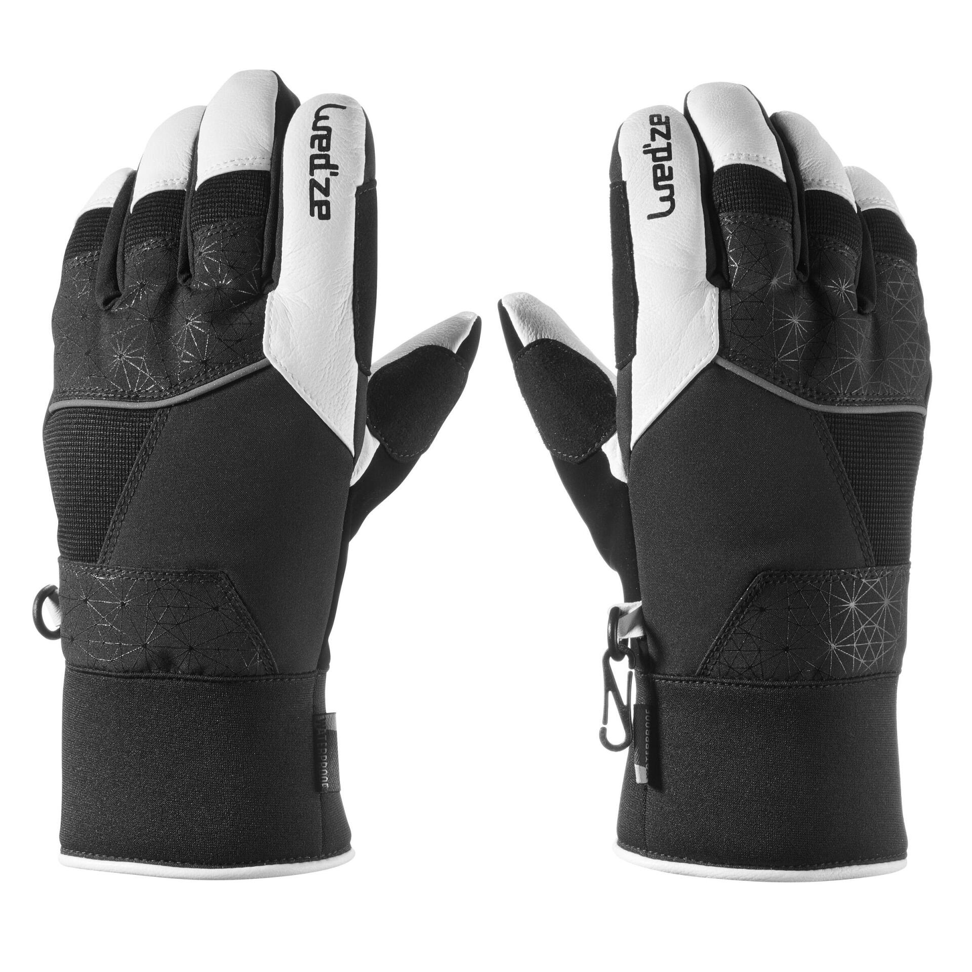 Kids’ Ski Gloves Wedze GL 900 - Black