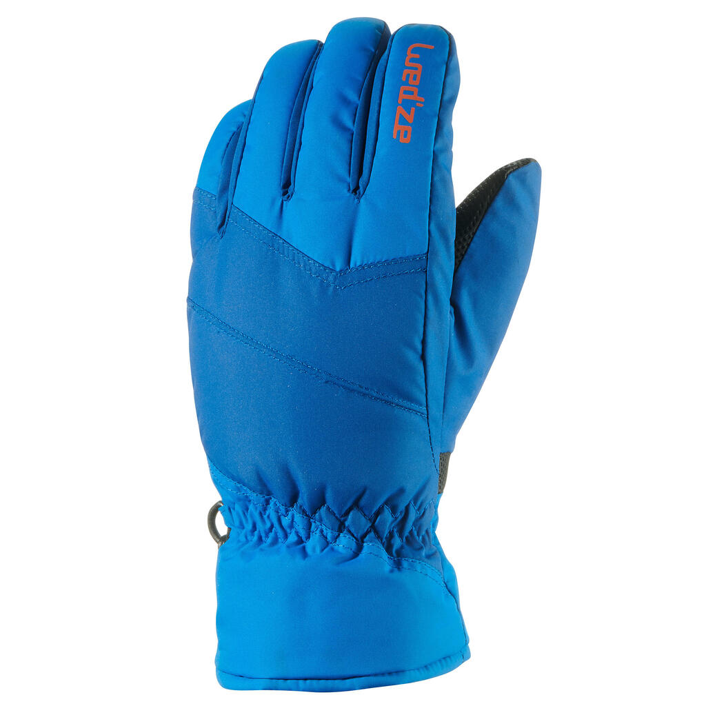 Children's ski gloves 100 - blue