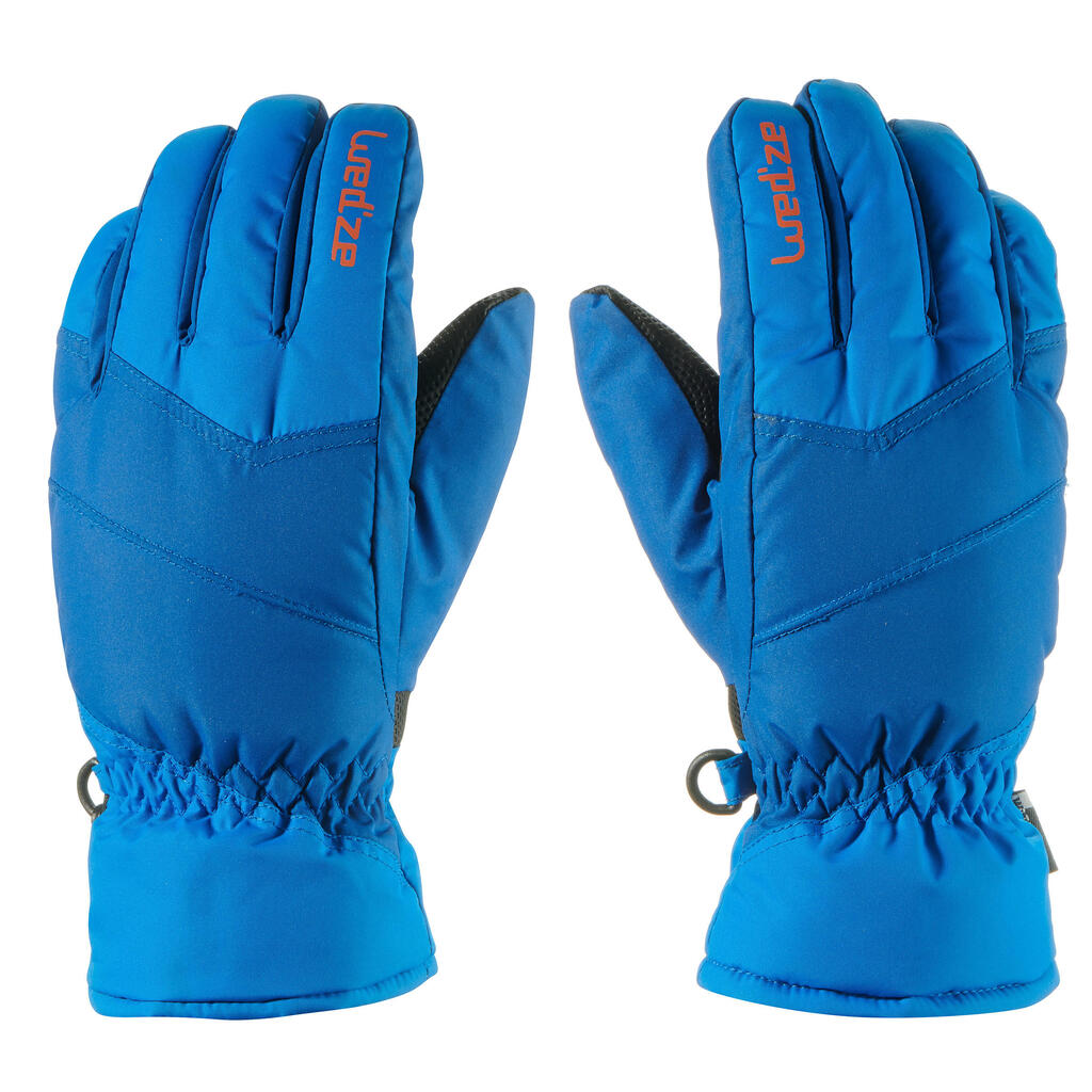 Skihandschuhe Piste 100 Kinder blau 