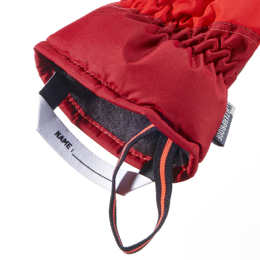 GL 100 CHILDREN'S SKIING GLOVES RED