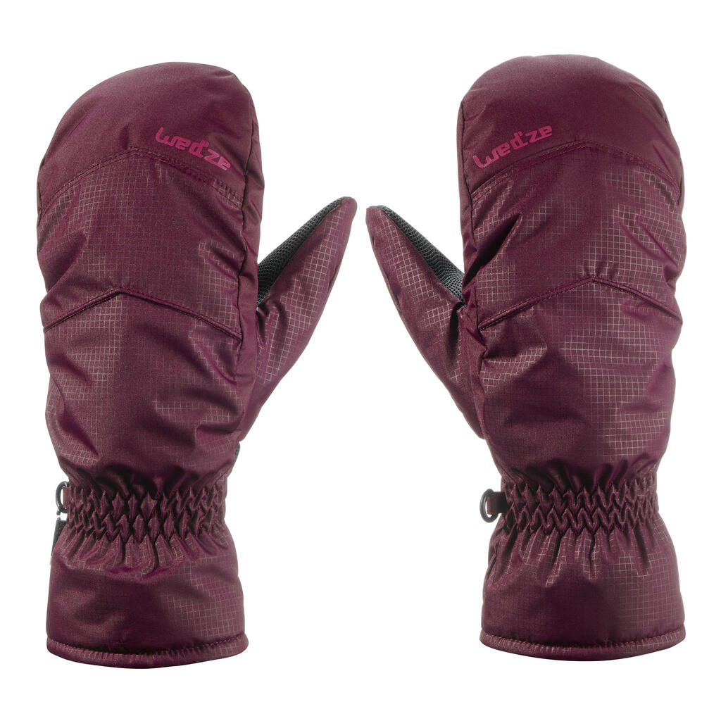 Skihandschuhe Fäustlinge 100 Erwachsene violett
