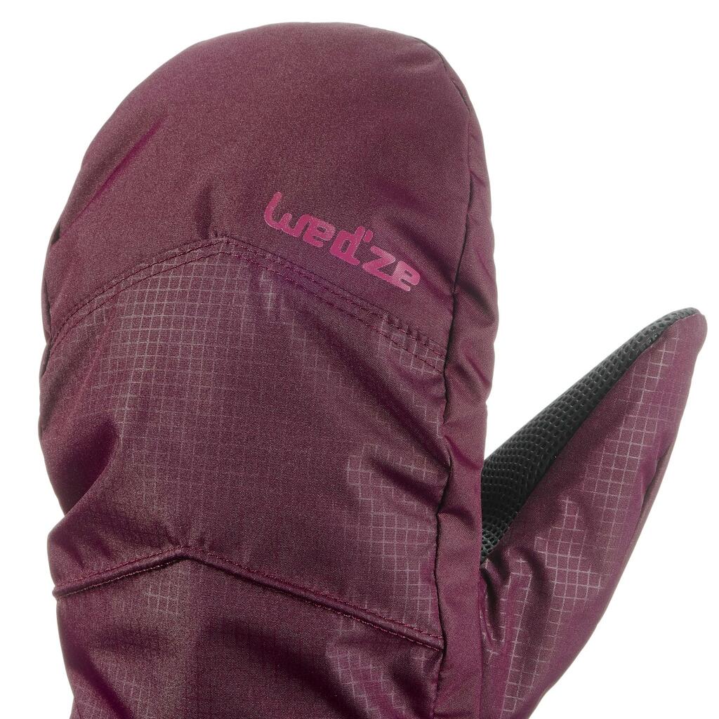 Skihandschuhe Fäustlinge 100 Erwachsene violett