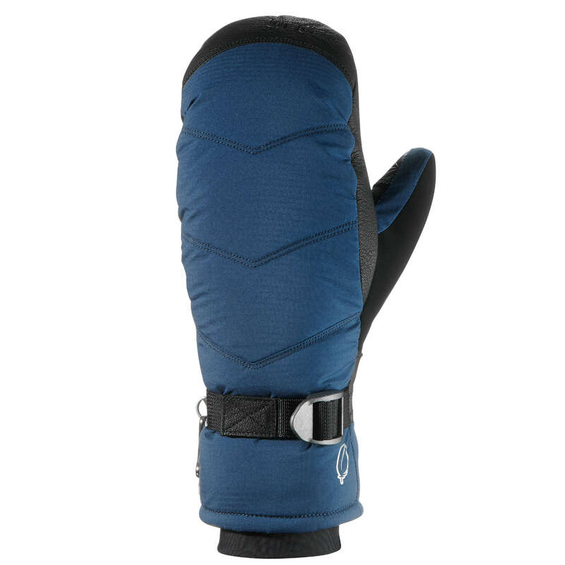ADULT ON PISTE SKIING GLOVES Ski Wear - AD ON-PISTE SKI MIT 500 - BLUE WEDZE - Ski Wear