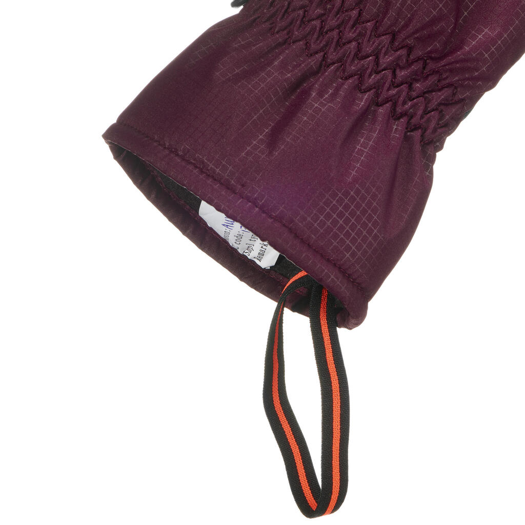 Skihandschuhe Fäustlinge 100 Erwachsene violett