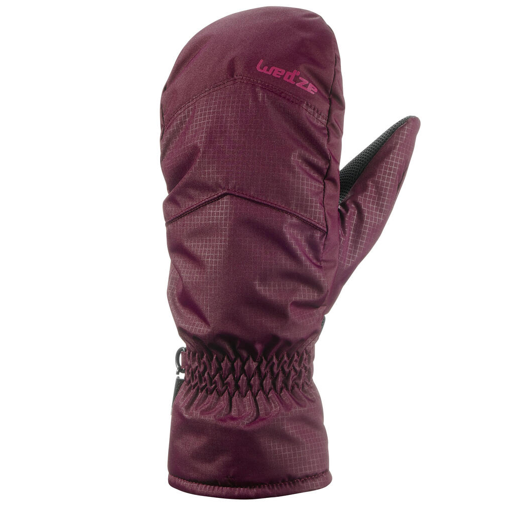 Skihandschuhe Fäustlinge 100 Erwachsene violett