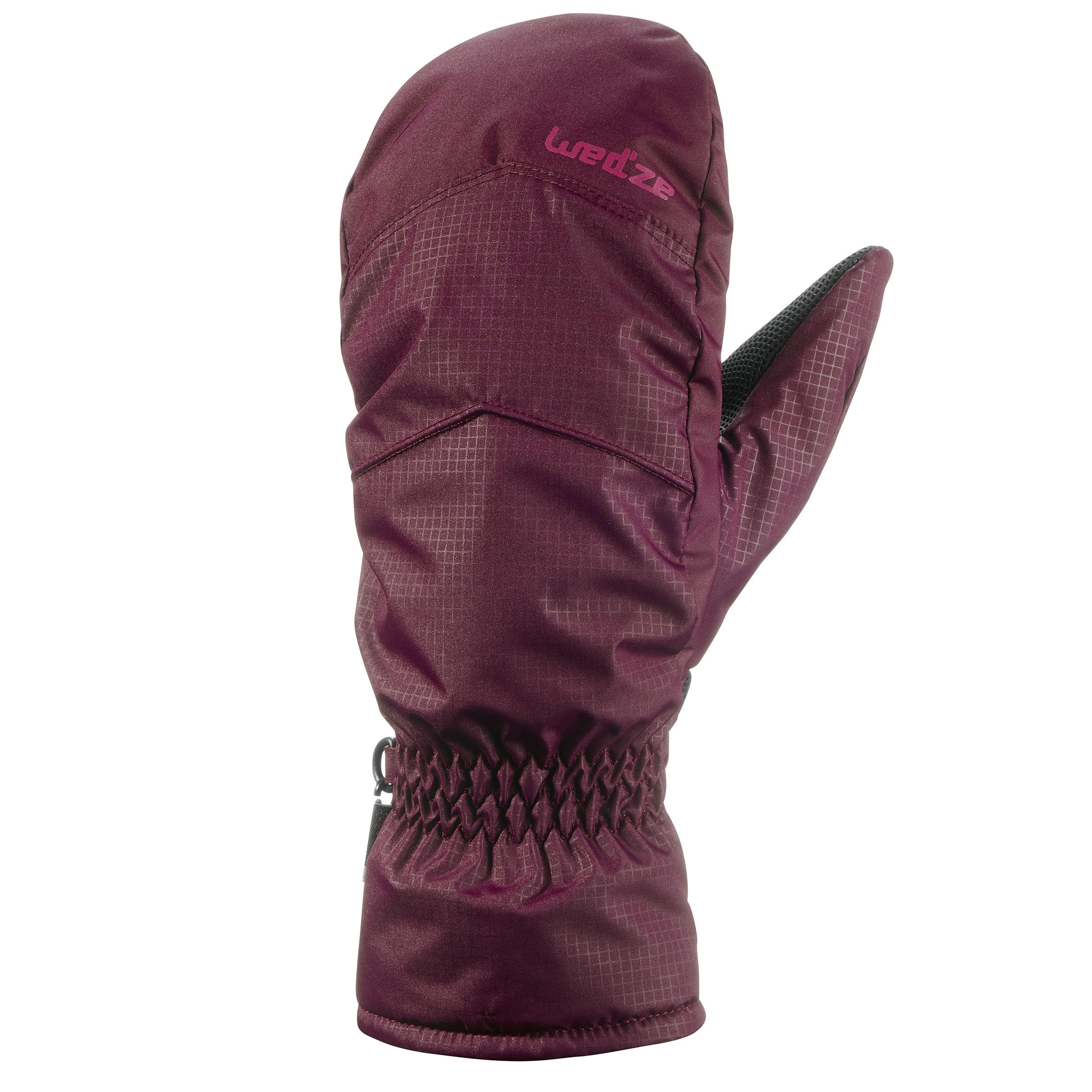 ADULT DOWNHILL SKIING MITTENS 100 - PLUM 1/5