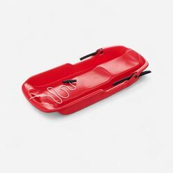 Trineo Decathlon 2 plazas Wed'ze frenos adulto y niños rojo