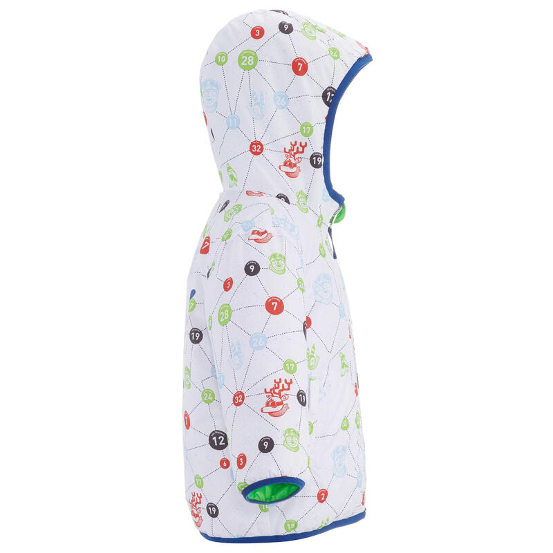 Oboustranná dětská zimní bunda Warm pro nejmenší zelená