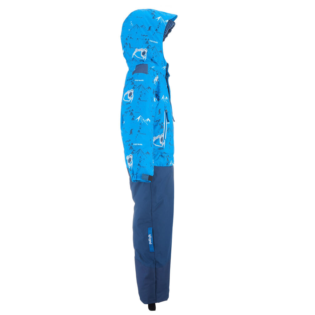 Kids’ Warm and Waterproof Ski Suit PNF 500 - Penguins