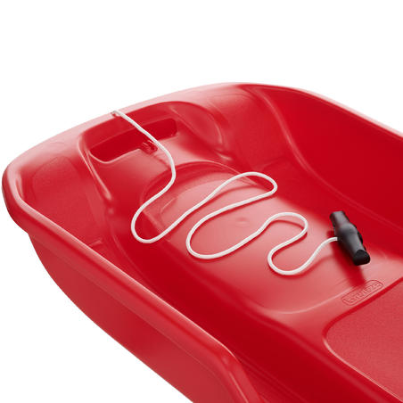 Luge plateau rouge adulte avec freins - Decathlon