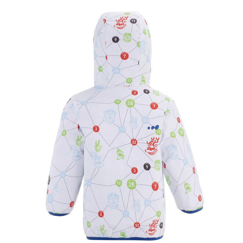 Oboustranná dětská zimní bunda Warm pro nejmenší zelená
