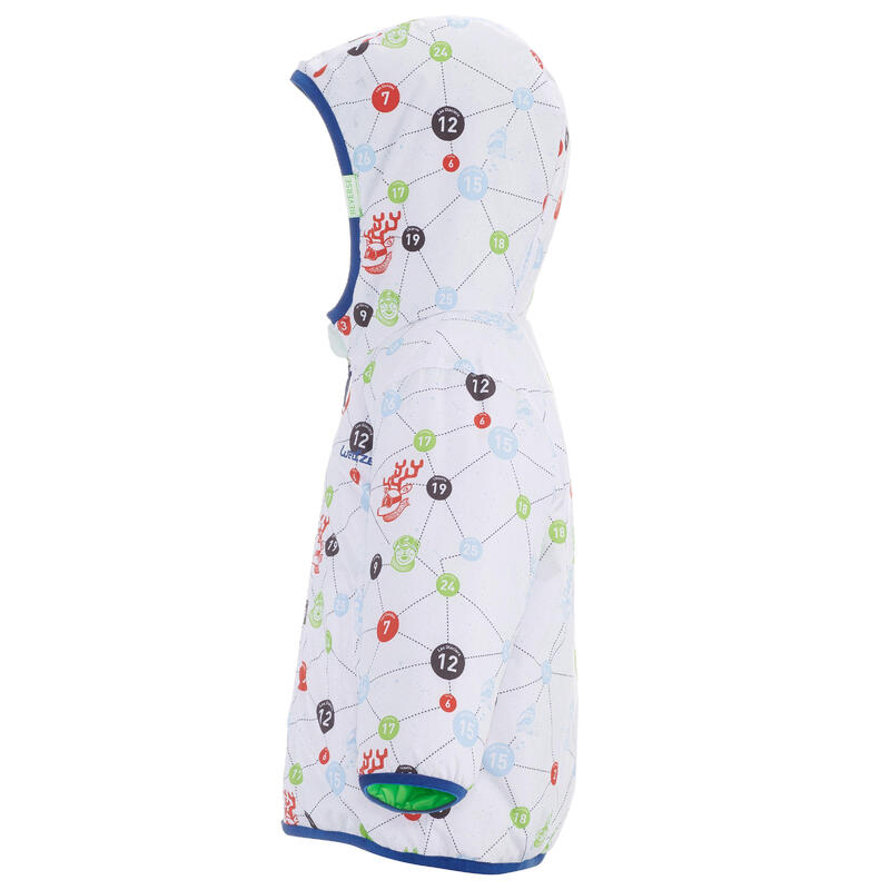 Oboustranná dětská zimní bunda Warm pro nejmenší zelená