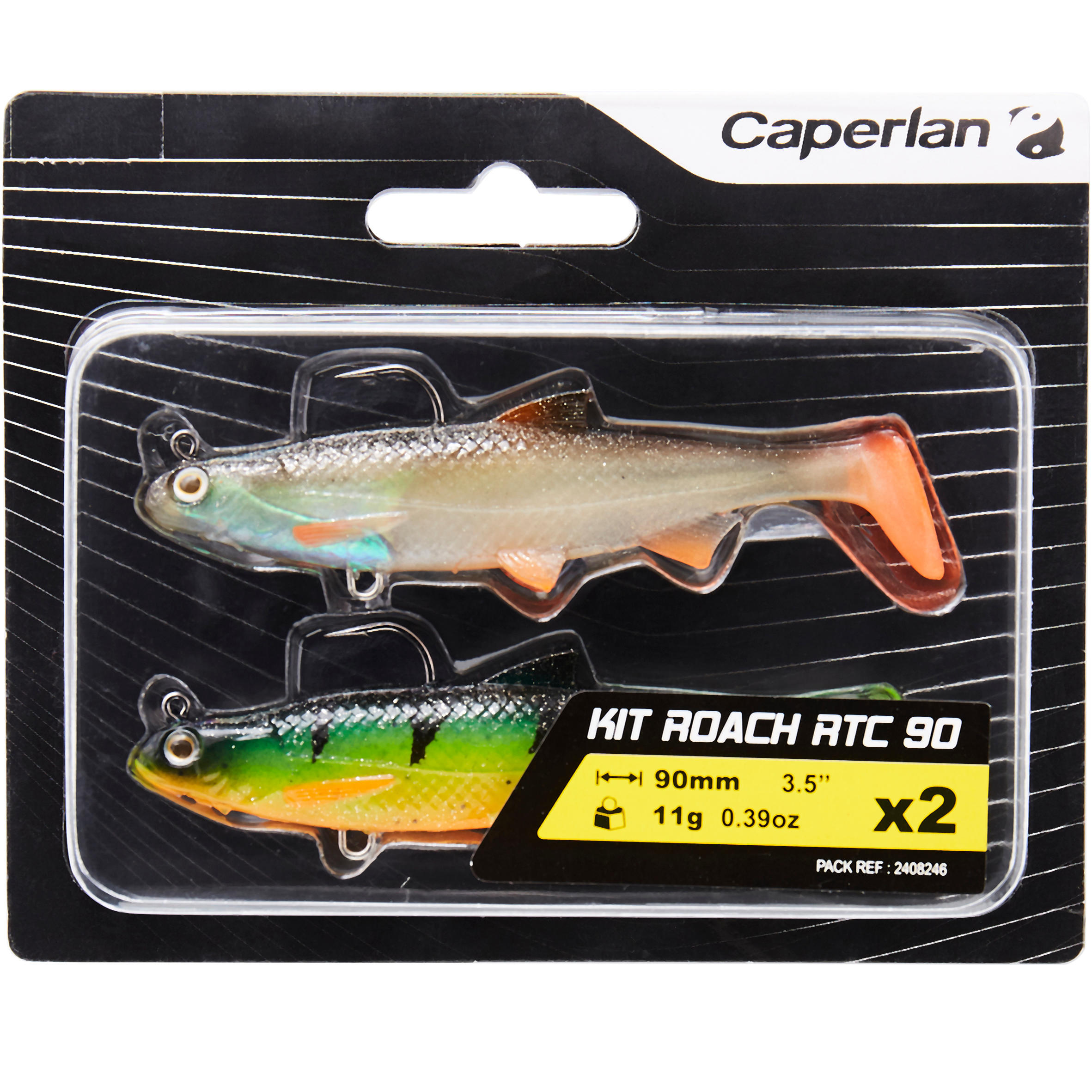 LURE FISHING SOFT SHAD LURE ROACH RTC 90 ROACH / FIRETIGER 4/4