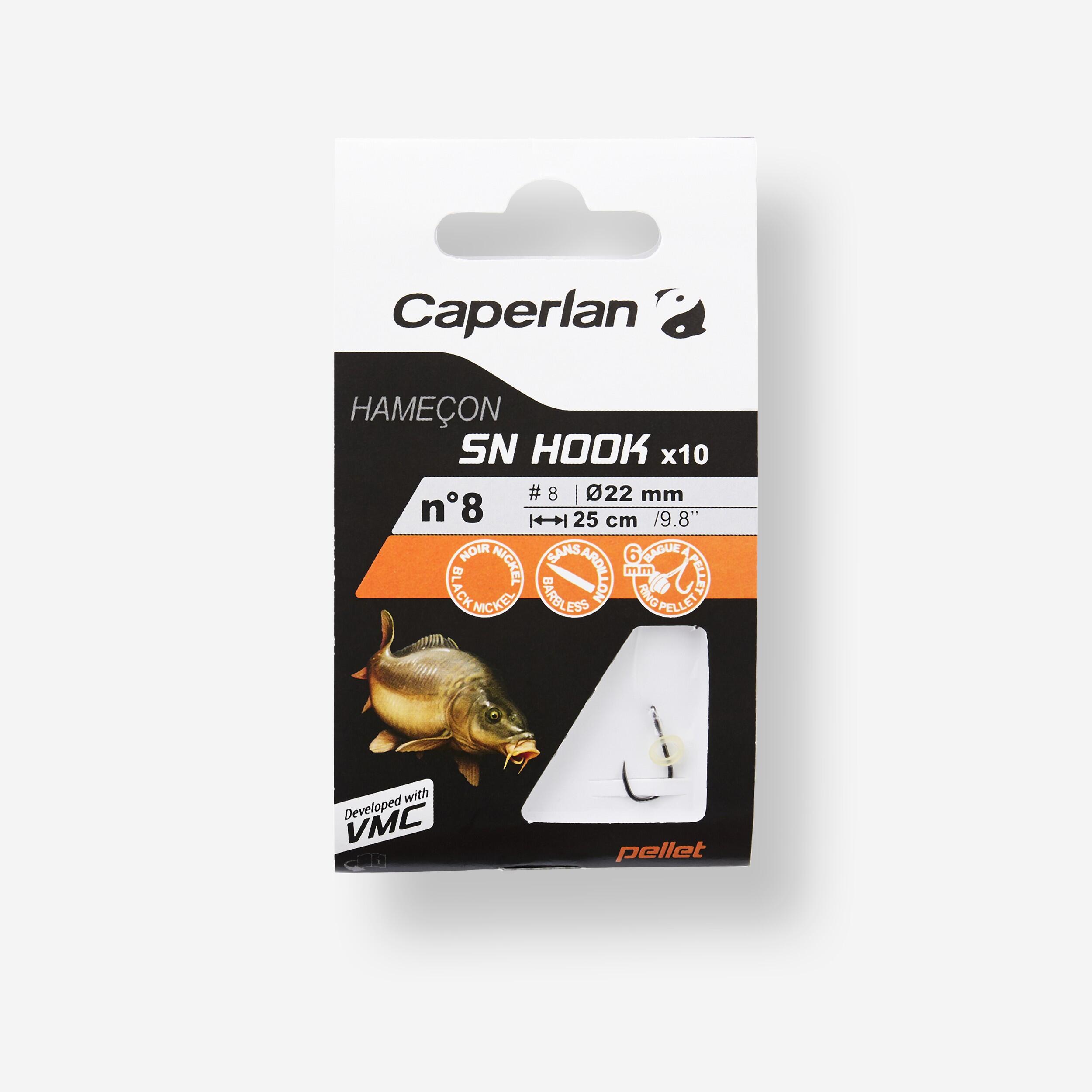 Caperlan - Hameçons Montés Carpe Au Coup Spéciale Pellets Sn Hook Pellets - Bas De Ligne - Peche - Noir - 8 À 10 Ans - Decathlon