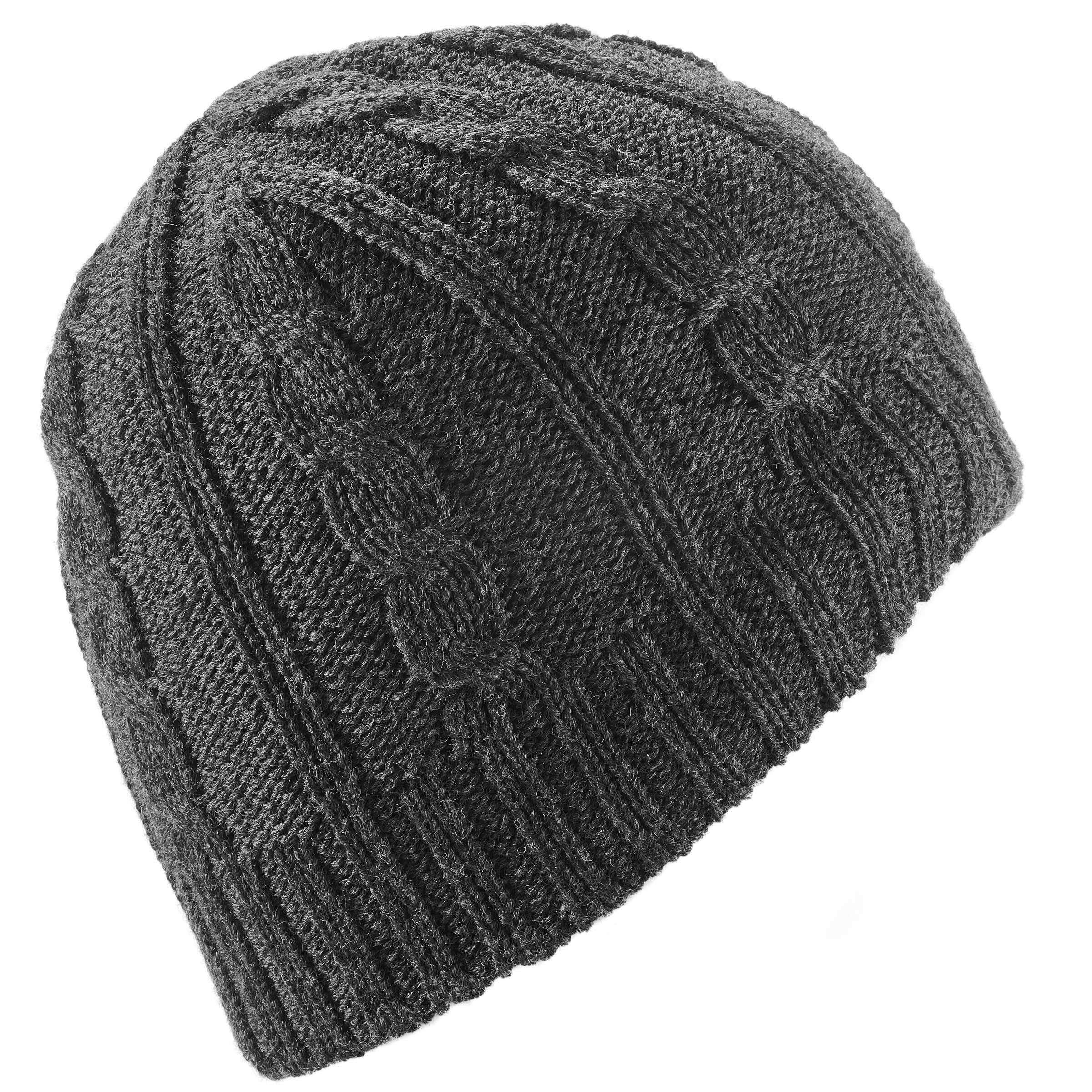 Woollen Winter Cap for Skiing Grey - Unisex -  2