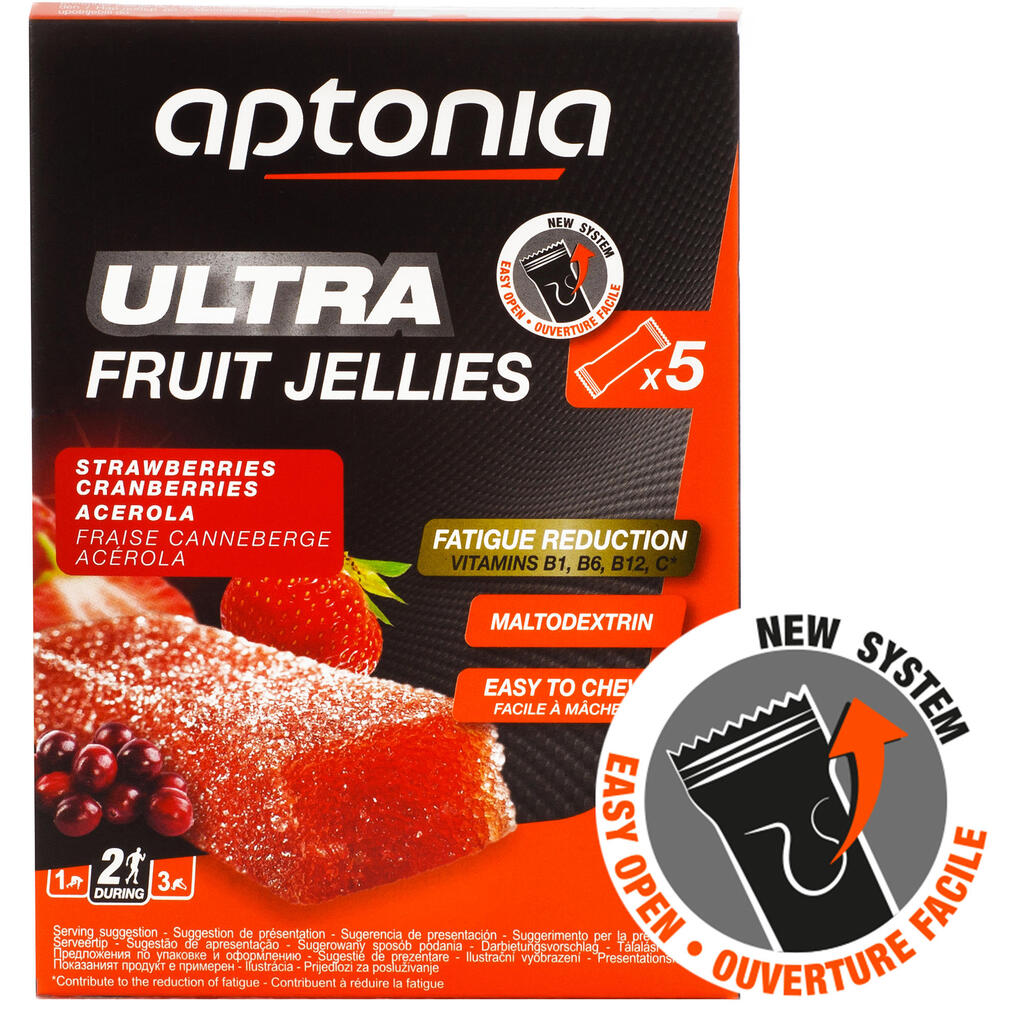 Ζελεδάκια φρούτων Ultra 5 x 25 g - Φράουλα/Ασερόλα