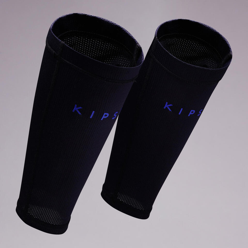 F100 Football Shin Guard Sleeve - Dark Blue