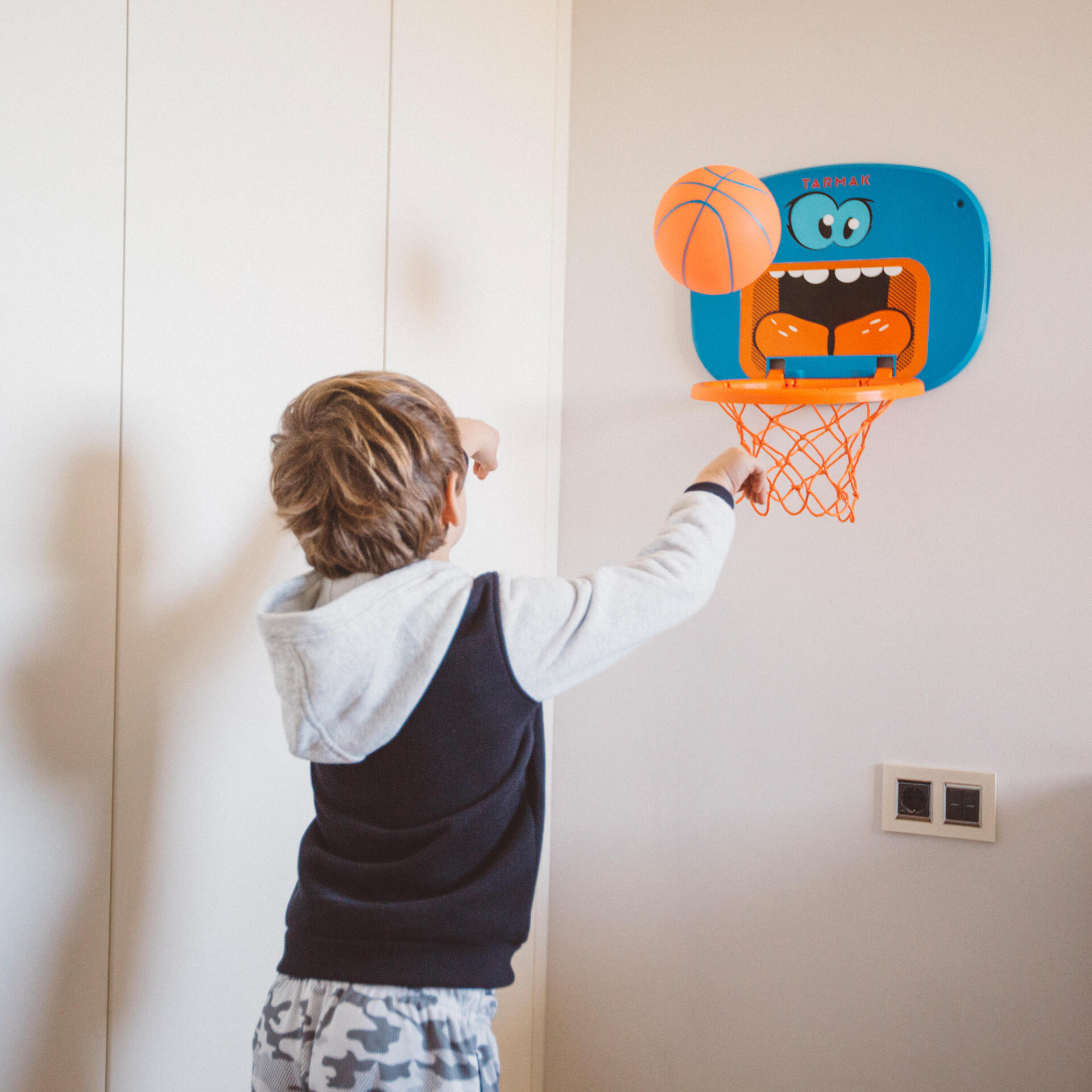 Basketkorgar med väggfäste junior