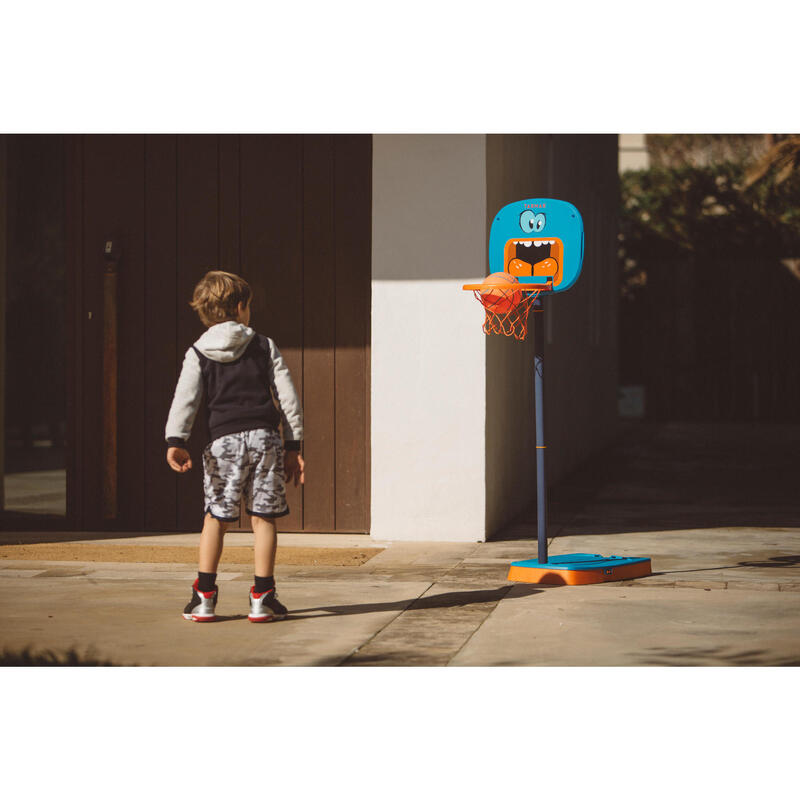 Canasta de baloncesto para niños K100 Monstre azul. 0,9 m a 1,2 m. Hasta 5 años.