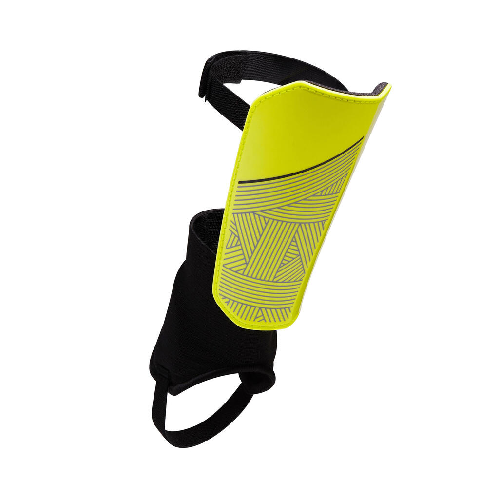 Schienbeinschoner F140 Kinder gelb gelb/schwarz