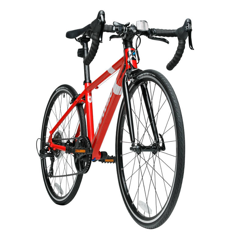 Road Bike Triban 100 Junior 24 inch 6 speed - Red