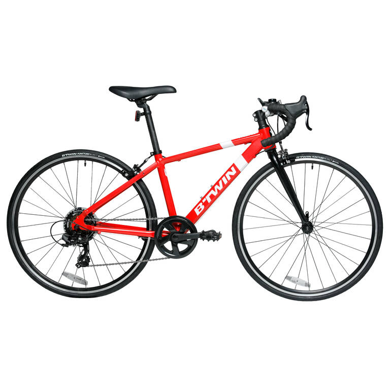 Road Bike Triban 100 Junior 24 inch 6 speed - Red