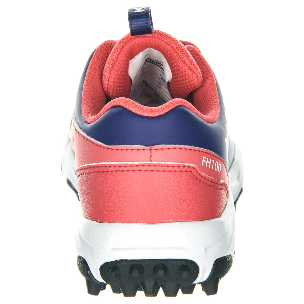 FH100 Kids' Low to Medium Intensity Field Hockey Shoes - Pink