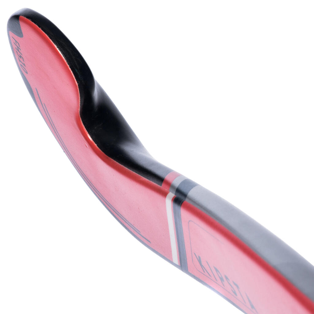 FH510 Adult Intermediate Field Hockey 50% Carbon Low Bow Stick - Coral