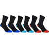 Športové ponožky RS 160 vysoké čierno-červené 6 párov