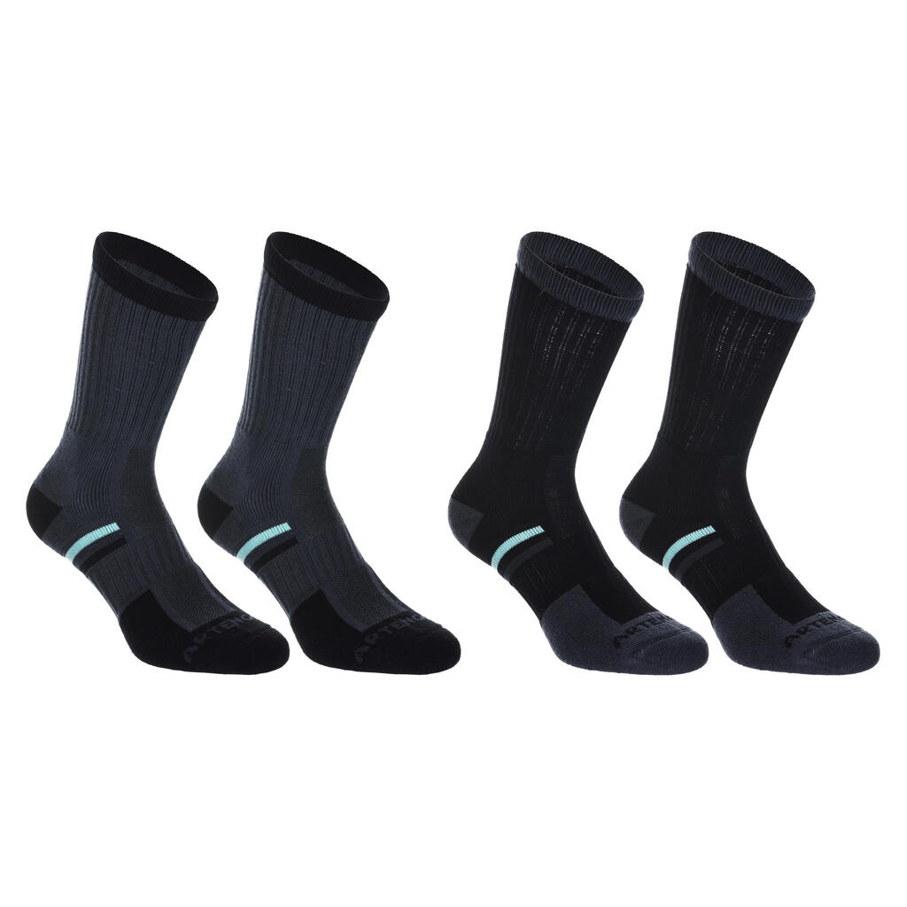 High Sports Socks RS 500 4-Pack - Black Lines