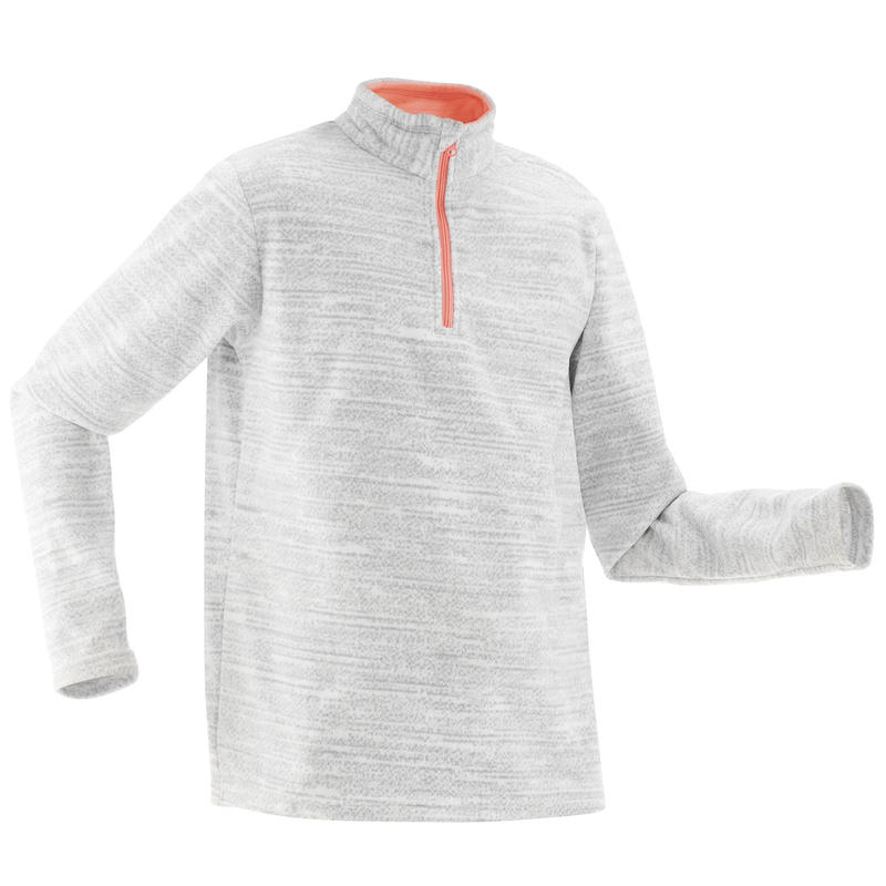 Polaire de randonnée RANDONNÉE 100 Fille Gris Polaire de randonnée RANDONNÉE 100 Fille Gris