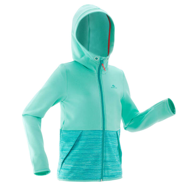 FLEECE PADDED & SOFTHELL JKT CHŁOPCY 7-15 Y Turystyka, trekking - POLAR MH500 dla dzieci QUECHUA - Odzież turystyczna i trekkingowa