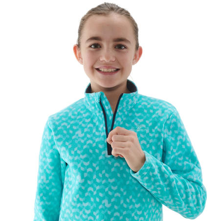 Polaire de randonnée enfant MH120 turquoise