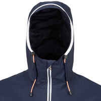 Chaqueta impermeable cortavientos lluvia vela Hombre Sailing 100 azul oscuro