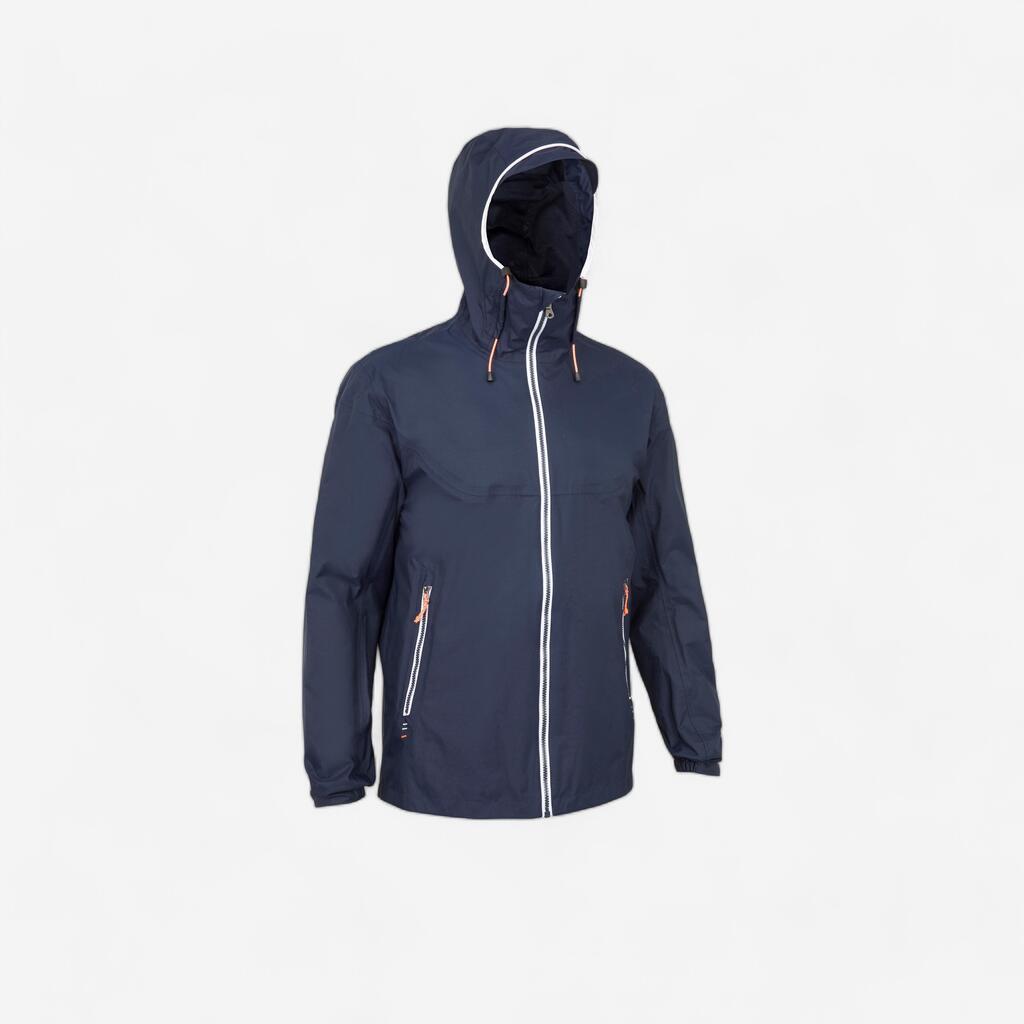 CHAQUETA IMPERMEABLE HOMBRE SAILING100 AZUL MARINO