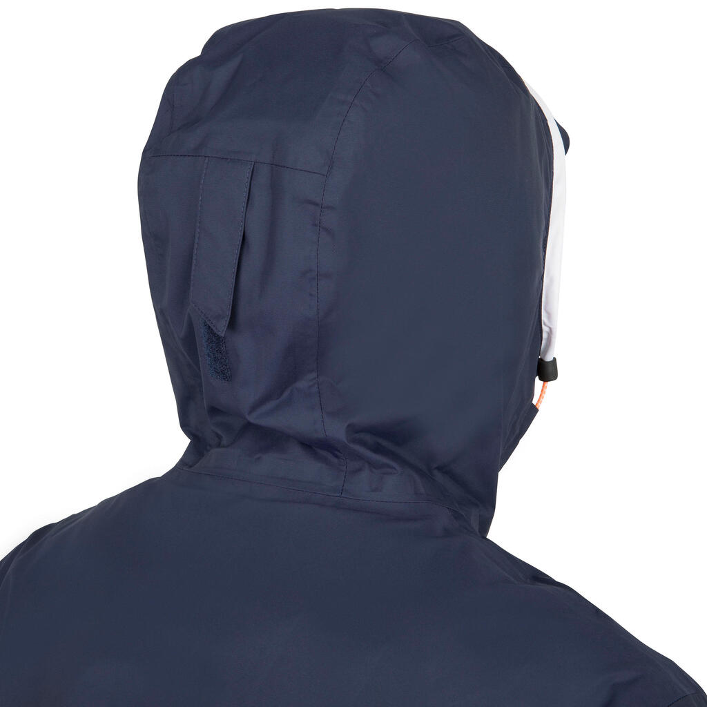 CHAQUETA IMPERMEABLE HOMBRE SAILING100 AZUL MARINO