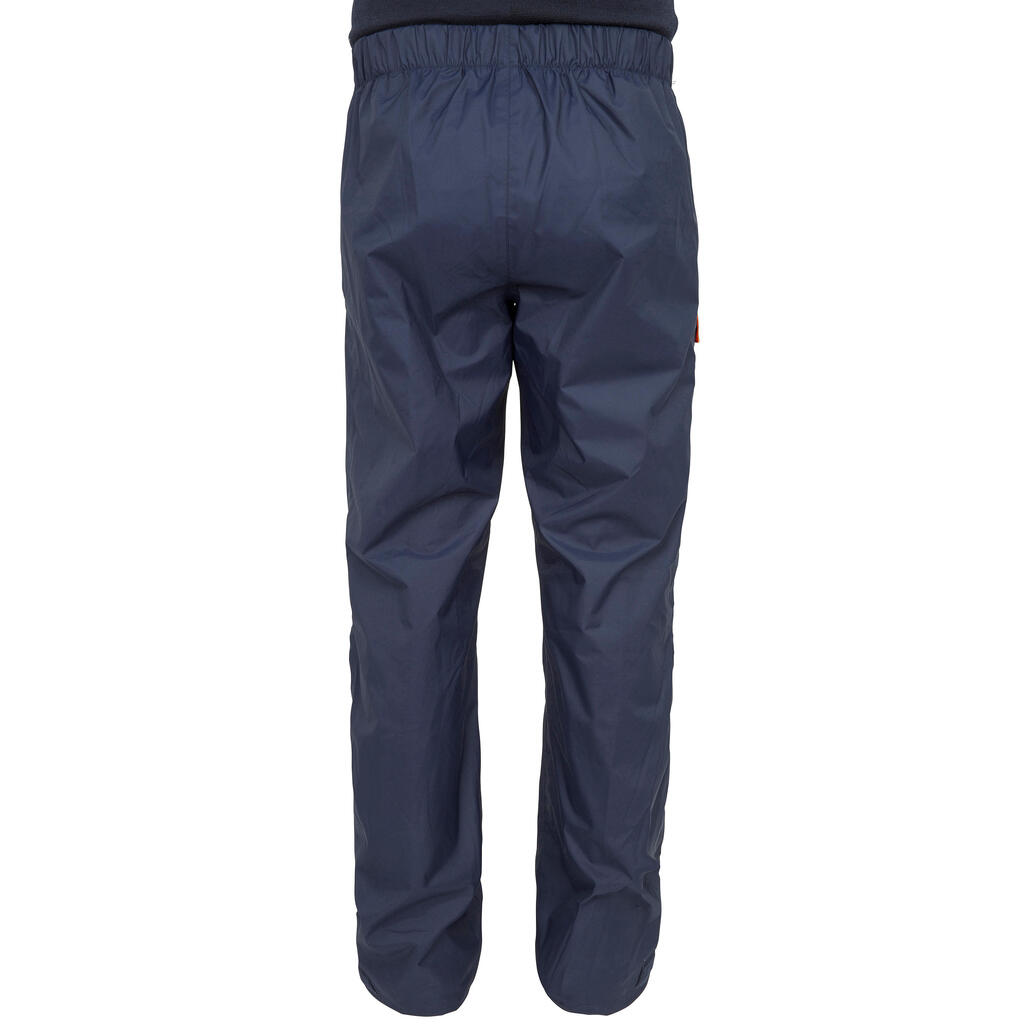 Men's waterproof sailing overtrousers 100 Navy