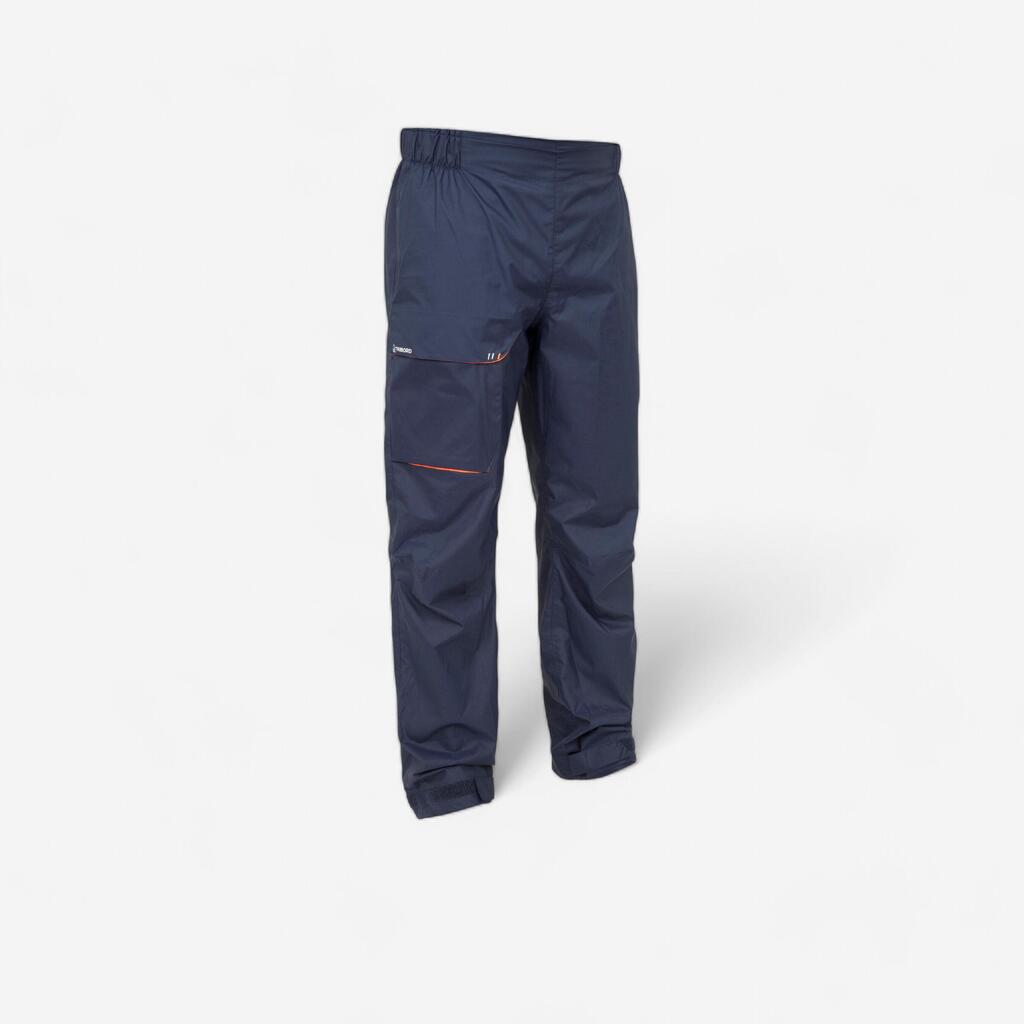 Men's waterproof sailing overtrousers 100 Navy