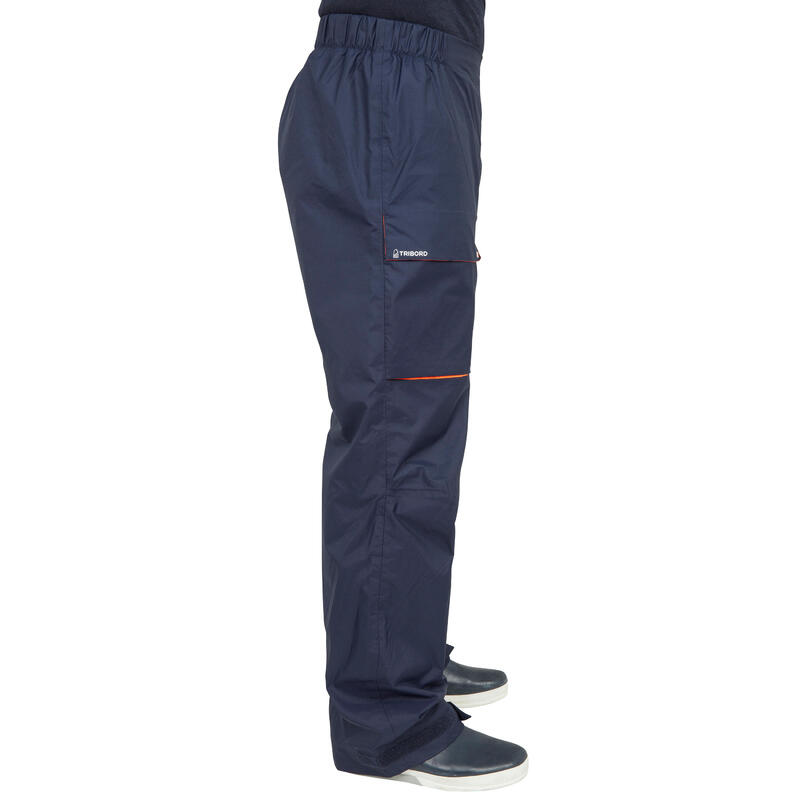 Surpantalon imperméable de voile homme SAILING 100 Navy