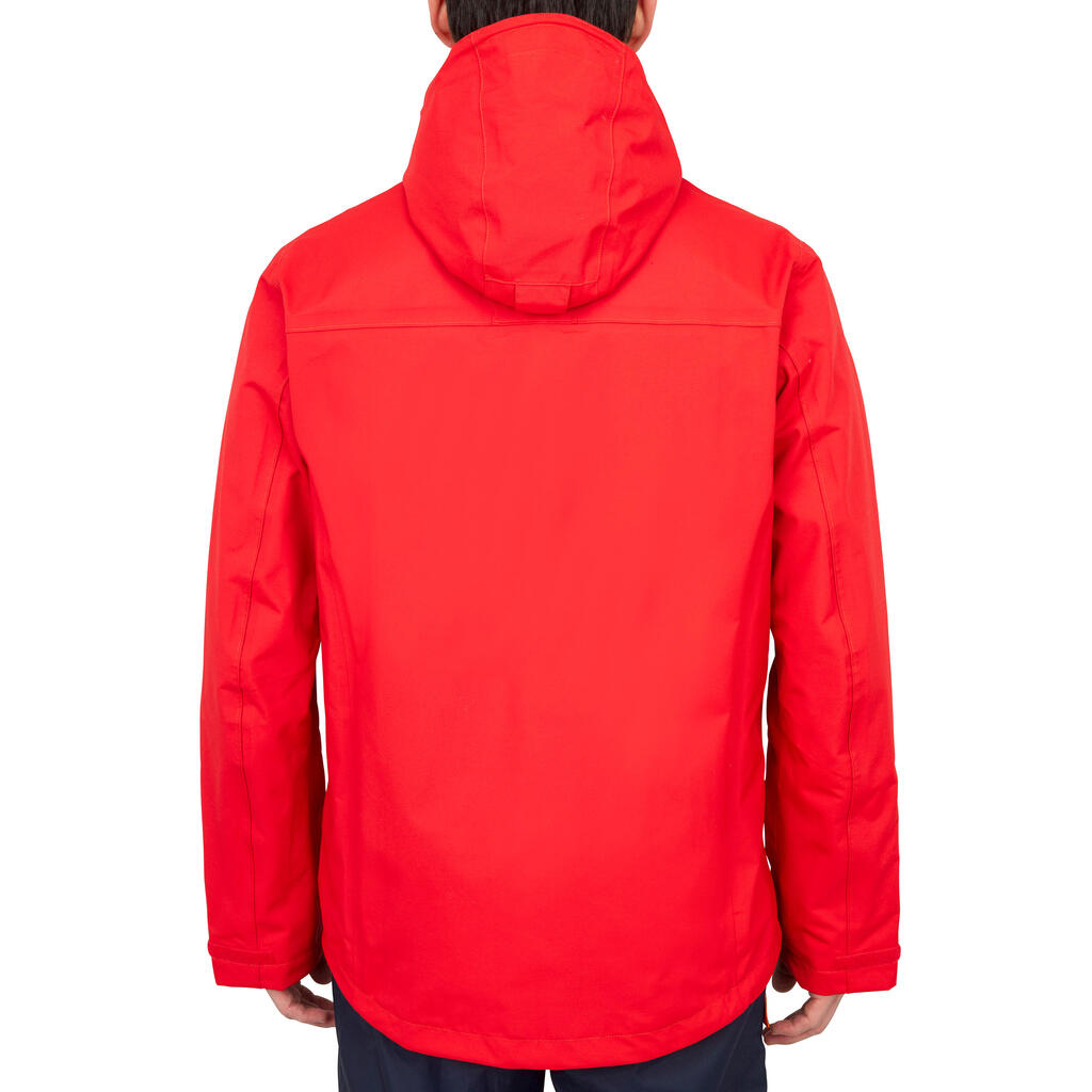 Segeljacke wasserdicht Sailing 300 Herren grau/orange