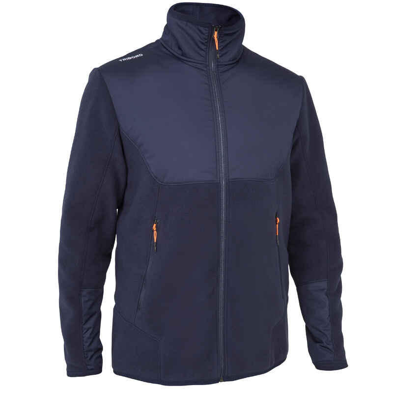 Sailing 500 Men's Warm Sailing Fleece - Navy - Decathlon