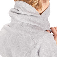 Moteriškas flisinis jojimo džemperis su gobtuvu „2-in-1“