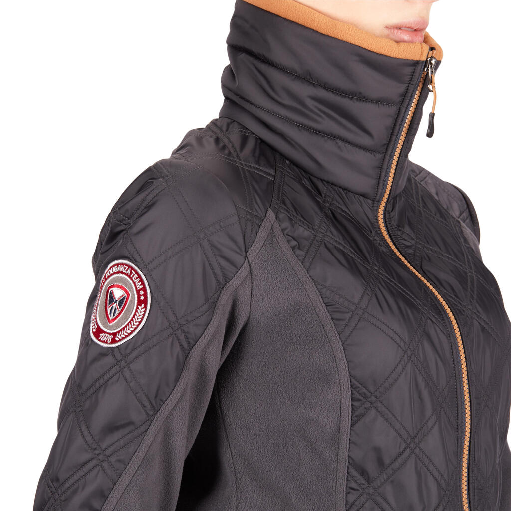 Fleecejacke 500 Warm Damen grau
