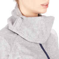 Moteriškas flisinis jojimo džemperis su gobtuvu „2-in-1“