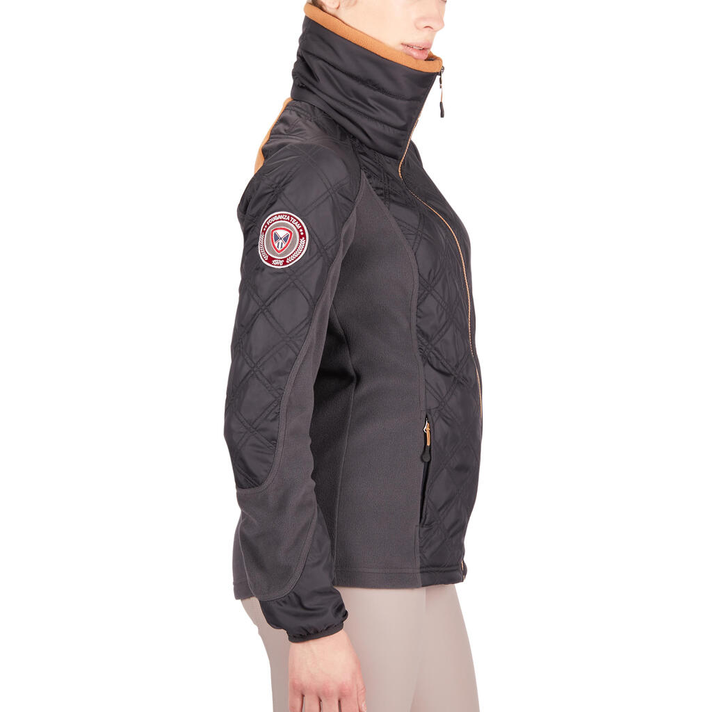 Fleecejacke 500 Warm Damen grau