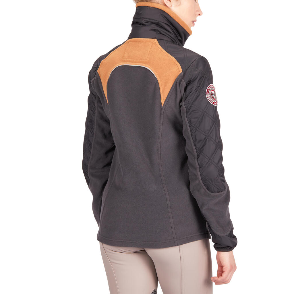 Fleecejacke 500 Warm Damen grau