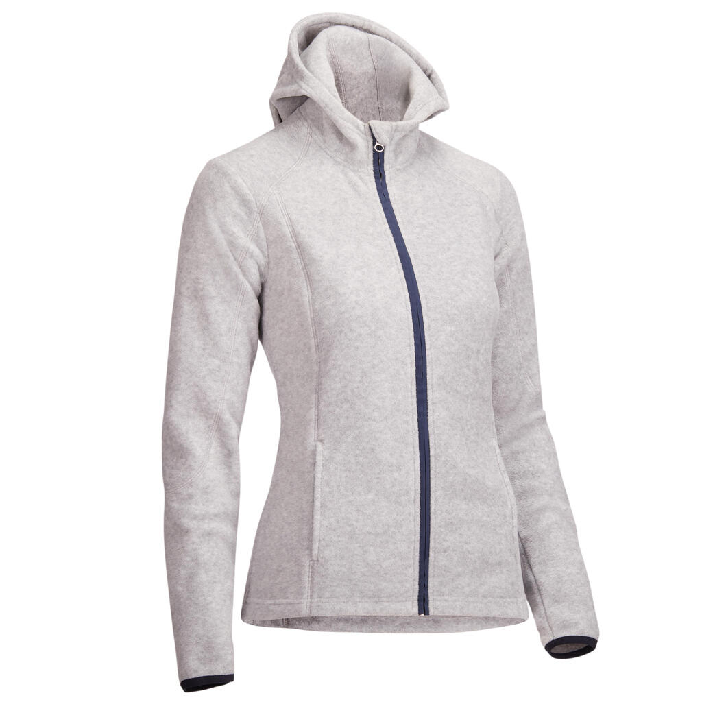 Women's Horse Riding 2-in-1 Hooded Fleece - Petrol