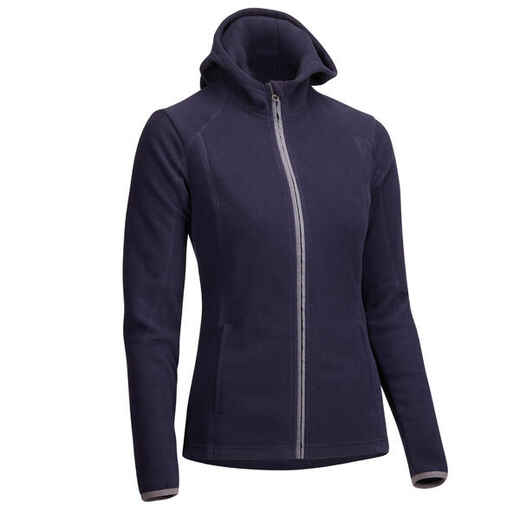 
      Women's Horse Riding 2-in-1 Hooded Fleece - Navy
  