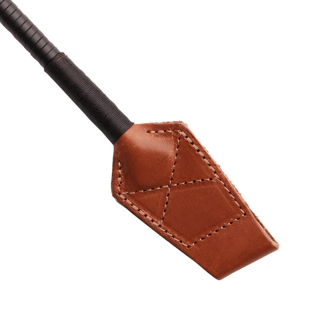 900 Horse Riding Crop 49 cm - Brown/Black